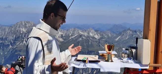 Gipfelmesse Rote Wand am 9.8.2020